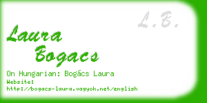 laura bogacs business card